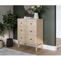 Комод Тирана 3 ящика 79х95х39 (сосна)