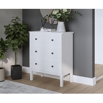 Комод Тирана 3 ящика 79х95х39 (белый)