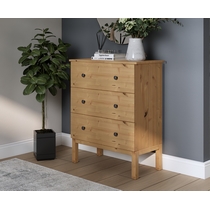 Комод Тирана 3 ящика 79х95х39 (светло-коричневый)