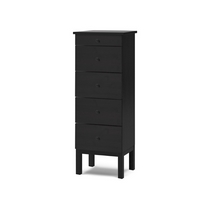 Комод Тирана 5 ящиков 48х129х39 (черный)