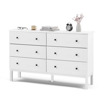 Комод Тирана 6 ящиков 155х95х39 (белый)