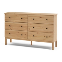 Комод Тирана 6 ящиков 155х95х39 (светло-коричневый)