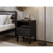 Тумба прикроватная Тирана 48х39 (черный)
