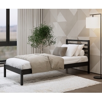 Кровать односпальная Тирана 90x200 (черный)