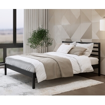 Кровать двуспальная Тирана 140x200 (черный)