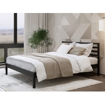 Кровать двуспальная Тирана 160x200 (черный)