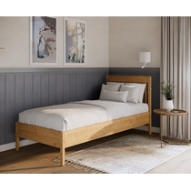 Кровать односпальная Илекса 90x200 (светло-коричневый)