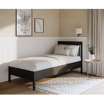 Кровать односпальная Илекса 90x200 (черный)