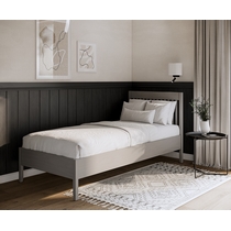 Кровать односпальная Илекса 90x200 (серый)