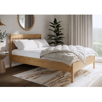 Кровать двуспальная Илекса 140x200 (светло-коричневый)