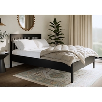 Кровать двуспальная Илекса 140x200 (черный)