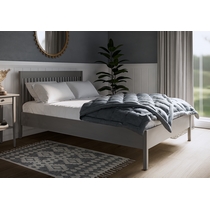 Кровать двуспальная Илекса 140x200 (серый)