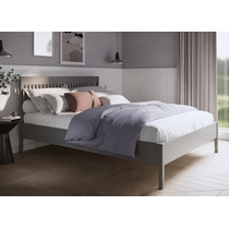 Кровать двуспальная Илекса 160x200 (серый)