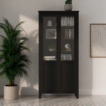 Шкаф-витрина Кымор стекло, панель 90х198х37 (черный)