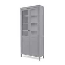 Шкаф-витрина Кымор стекло, панель 90х198х37 (серый)