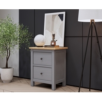 Комод Кымор 2 ящика 54х66х38 (серый, светло-коричневый)