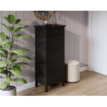 Комод Кымор 5 ящиков 58х131х40 (черный)