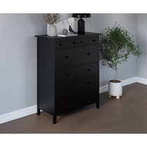 Комод Кымор 6 ящиков 108х131х50 (черный)