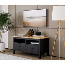 ТВ-тумба Кымор 124х57х47 (черный, светло-коричневый)