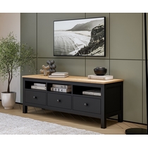 ТВ-тумба Кымор 183х57х47 (черный, светло-коричневый)