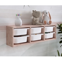 Полка навесная Сынод 93х30х21 (светло-белый)