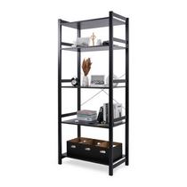 Этажерка Удора 5 полок 89х210х50 (черный)