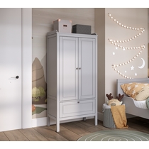 Шкаф комбинированный Коч c 1 ящиком 80х171х50 (светло-серый)