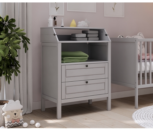 Комод-стол пеленальный Коч 78х108х50 (светло-серый)
