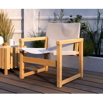 Кресло Выльгорт 64х72х63 (прозрачный лак, чехол светло-бежевый)