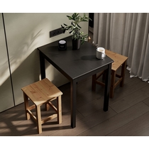 Обеденный комплект - стол Шонди и 2 табурета Одра (черный, коричневый)