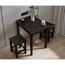 Обеденный комплект - стол Шонди и 2 табурета Одра (черный)