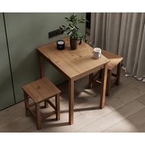 Обеденный комплект - стол Шонди и 2 табурета Одра (коричневый)