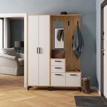 Прихожая Витра центральная секция и шкаф (крафт золотой, белый)