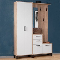 Прихожая Витра центральная секция и шкаф (сонома, белый)