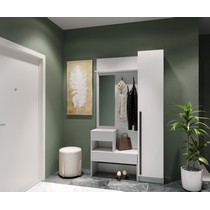 Комплект Бостон прихожая В1 и пенал П-400 (белый)