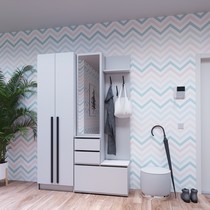 Комплект Бостон прихожая В2 и шкаф Ш-600 (белый)