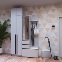 Комплект Бостон прихожая В2 и шкаф Ш-600 с антресолью А600 (белый)