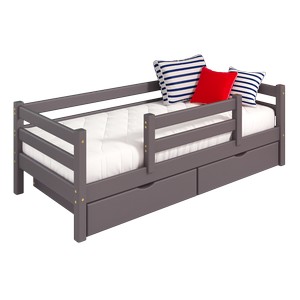 Кровать детская Соня вариант 4 с защитой по центру (лаванда)