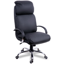 Кресло для руководителя Надир хром топ-ган люкс (обивка экокожа)