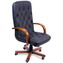 Кресло для руководителя Премьер экстра топ-ган люкс (обивка натур.кожа)