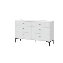 Комод 6-ящиков MOON КМ-3.1 (белый)