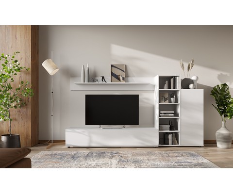 Стенка в гостиную Amazon (белый матовый)