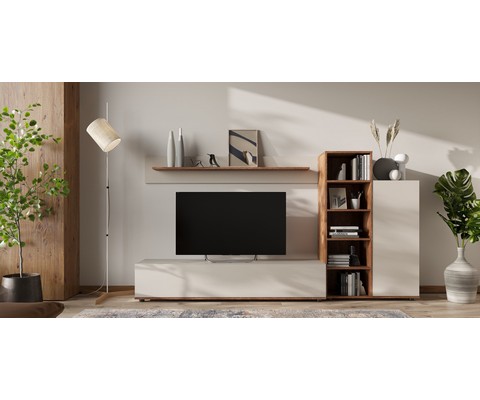 Стенка в гостиную Amazon (кашемир, каштан)