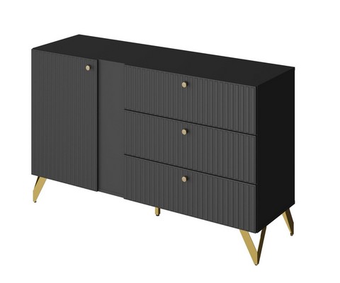 Комод КД-3 RENO (черный)