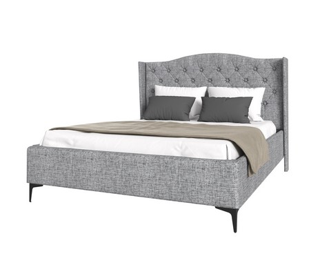 Кровать TANGO 180х200 рогожка (серый)