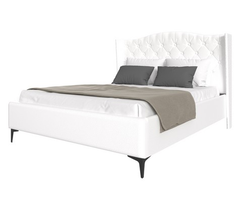 Кровать TANGO 180х200 кож.зам (белый)