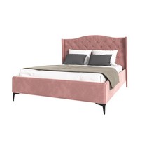 Кровать TANGO 180х200 велюр (розовый)