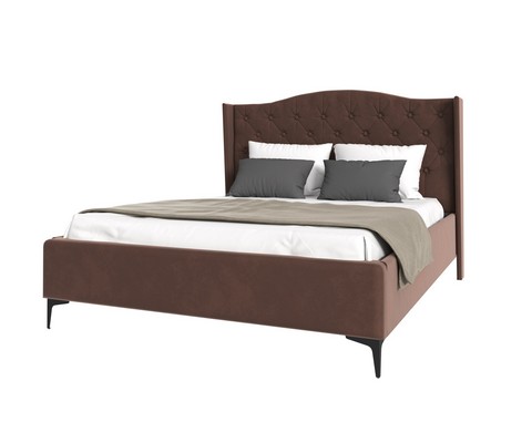 Кровать TANGO 180х200 велюр (шоколад)