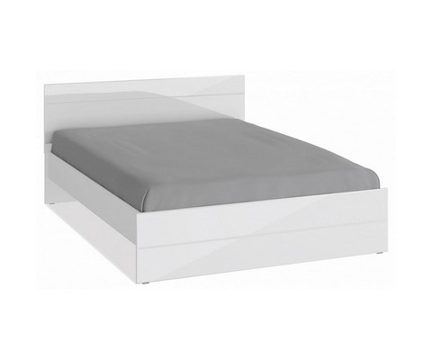 Кровать двуспальная Gloss (белый)