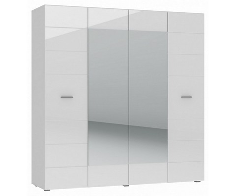 Шкаф четырехдверный платяной Gloss (белый)